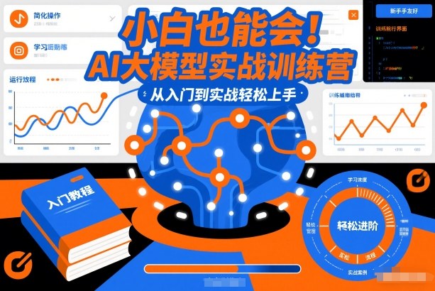 小白也能会!AI大模型实战训练营,从入门到实战轻松上手插图 小白也能会!AI大模型实战训练营,从入门到实战轻松上手